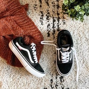 Old Skool Black and White Vans